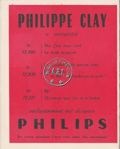 Les programmes de Théatre de l\