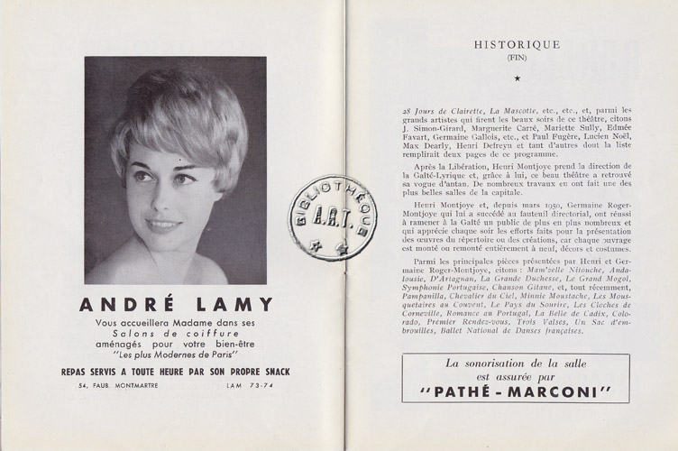 Les programmes de Théatre de l\