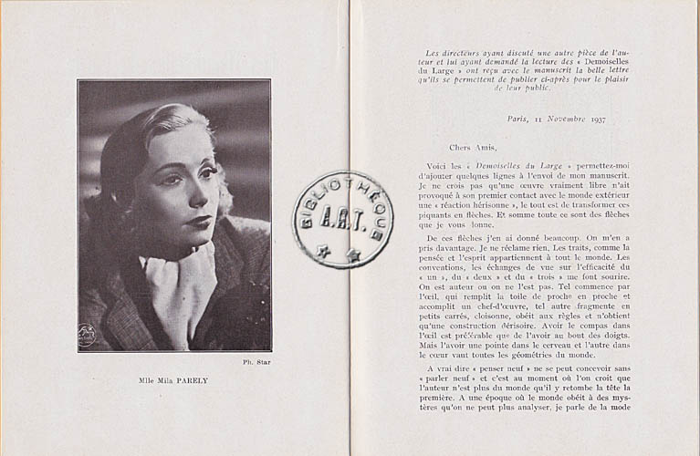 Les programmes de Théatre de l\