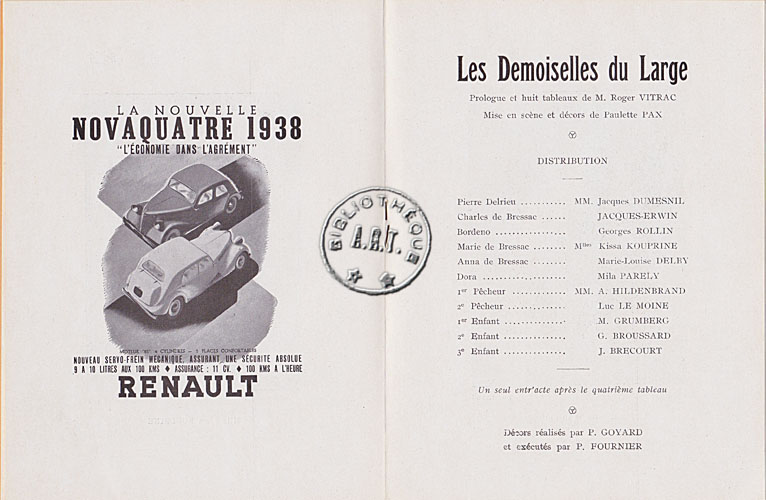 Les programmes de Théatre de l\