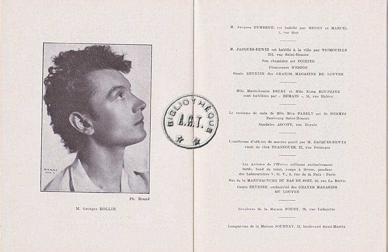 Les programmes de Théatre de l\