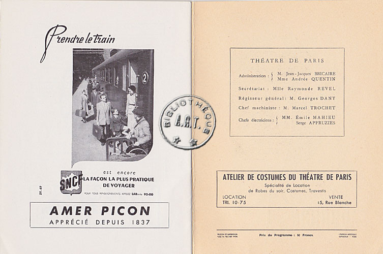 Les programmes de Théatre de l\