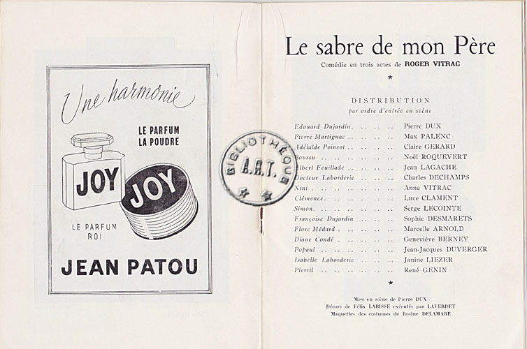 Les programmes de Théatre de l\