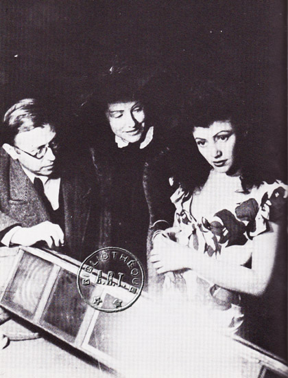 Jean-Paul Sartre, Simone Berriau et Hélèna Bossis